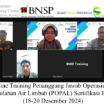 Online Training Penanggung Jawab Operasional Pengolahan Air Limbah (POPAL) Sertifikasi BNSP (18-20 Desember 2024)