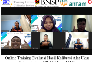 Online Training Evaluasi Hasil Kalibrasi Alat Ukur Laboratorium (17-18 Maret 2025)
