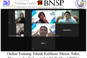 Online Training Teknik Kalibrasi Massa, Suhu, Dimensi dan Volumetrik ( 24-26 Maret 2025 )